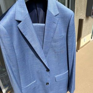 NWOT Bonobos Jetsetter Suit 42R slim jacket / 35 Athletic pant light blue